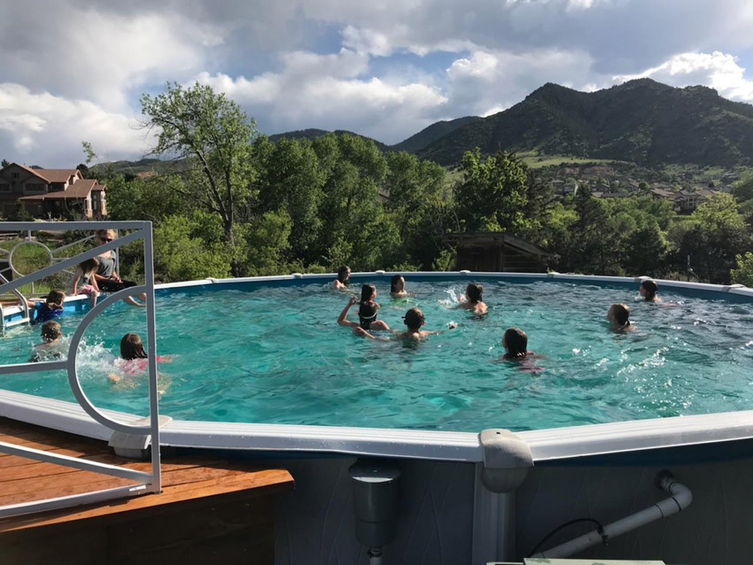 Professional above ground pool installation by DND Spas