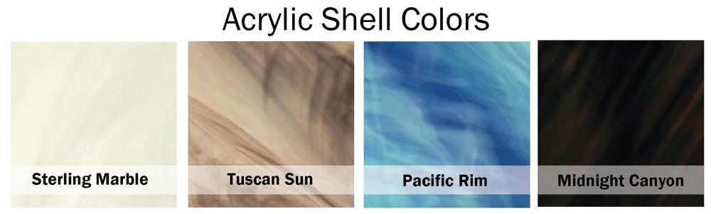 Swim spa shell color options