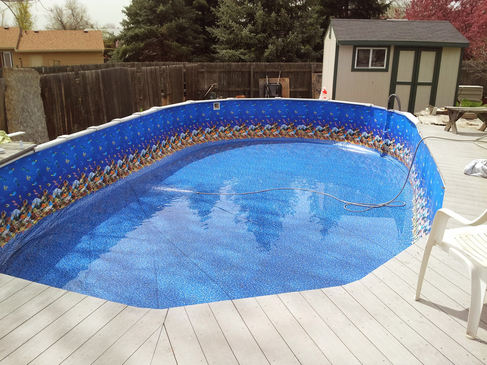 Above ground pool installation in Denver Colorado